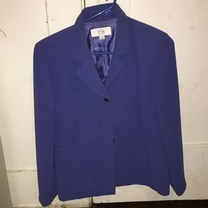 purple/blue blazer
